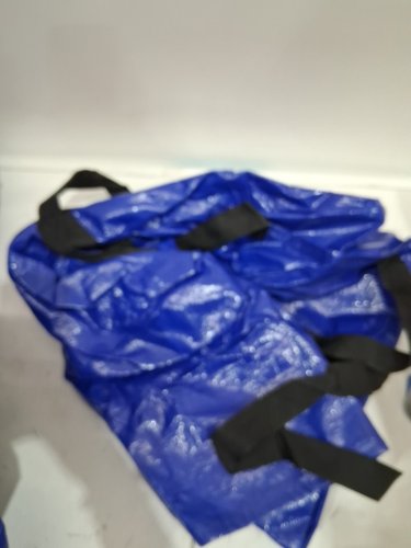 5pk clearspace heavy duty multi use anti rip storage bags - 23 gallons each - blue image 3