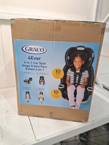 GRACO 4EVER 4-IN-1 CAR SEAT WITH WASHABLE SEAT COVER - CONVERTIBLE FROM INFANT TO TODDLER (1.8-18 KG) - DREW STYLE (MODEL: 2168323) image 3