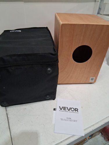 VEVOR Cajon Box Drum, with Internal Snare Wires - 12"x 12" x 17" - brown (model:g12-a1) image 3