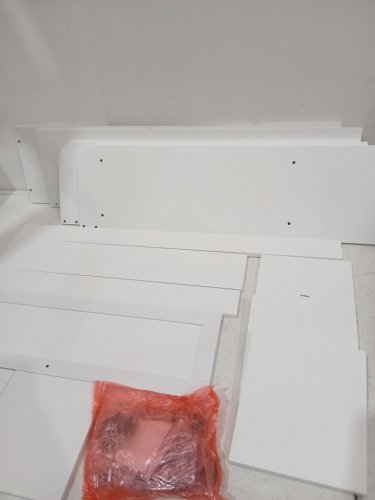 Homhedy Over The Toilet Storage Cabinet - 8" x 31" x 65"- white (model: ts80w) image 5