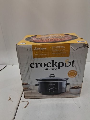 Crockpot 4-Quart Classic Slow Cooker WITH 3 SETTINGS- BLACK (MODEL: ‎2166871) image 2