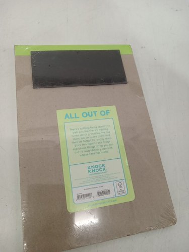 Knock Knock All Out Of Grocery List Note Pad with Magnet - 60 sheets - 6" x 9" - Green image 3