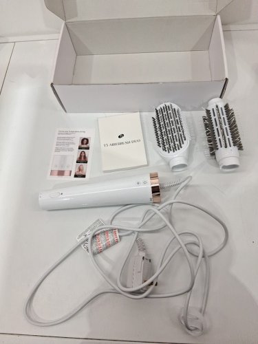 T3 AIREBRUSH DUO - INTERCHANGABLE HOT AIR & BLOW DRYER BRUSH - WHITE/ROSE GOLD (MODEL: 76650) image 3