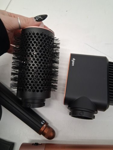 6PC DYSON i.d curly + coily airwrap multi styler and hair dryer with bluetooth - amber silk ( model: hs08) image 5