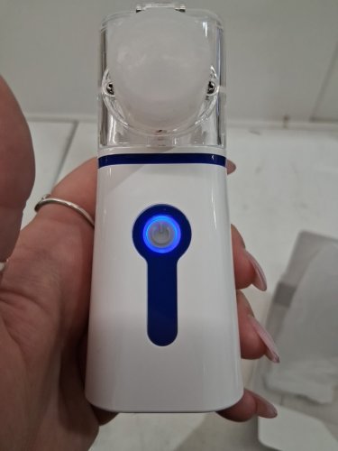 4pc Handheld Mesh Nebulizer for Adults and Kids - Blue image 2