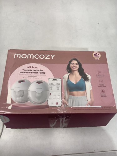 momcozy m5 smart wearable breast pumps with app control - white (model: bp380) image 12
