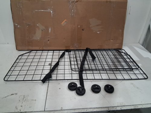 CASIMR HEAVY-DUTY DOG BARRIER ADJUSTABLE TO FIT CARS, SUVS, AND VEHICLES, SMOOTH DESIGNED PET WIRE BARRIERS, 38" - 66.5", BLACK image 4