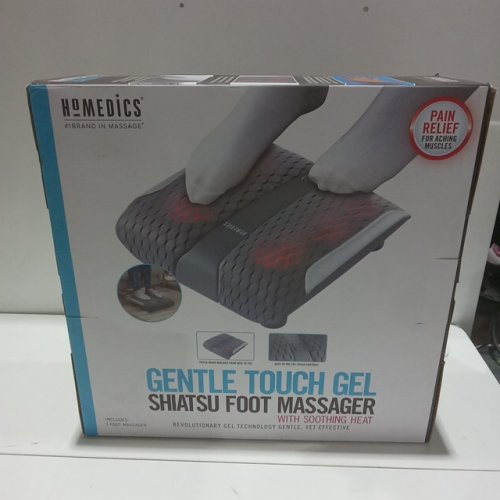 homedics gentle touch & gel coated shiatsu foot massager with soothing heat (model: fms-273hj) image 2
