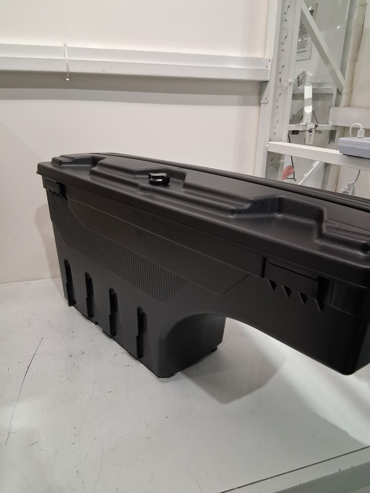 truck bed storage box, lockable lid, waterproof ABS wheel well tool box compatible with chevrolet silverado 1500 GMC Sierra 1500 2019-2021, drive side - 20L - black (ZP20220406B01) image 4