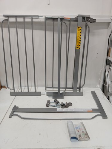 REGALO EASY STEP EXTRA WIDE BABY GATE - 29"- 49" X 30" - GREY (MODEL: 1164 EP DS) image 4