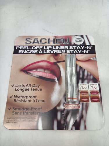2PC WOMEN'S SACHEU PEEL OFF LIP LINER STAY-N - 01 noohde/ 03 p-inked image 2