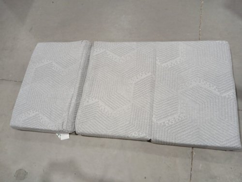 MLILY Tri-Fold Memory Foam Mattress Topper with carry bag - 36.5" x 75" / single - Grey image 2