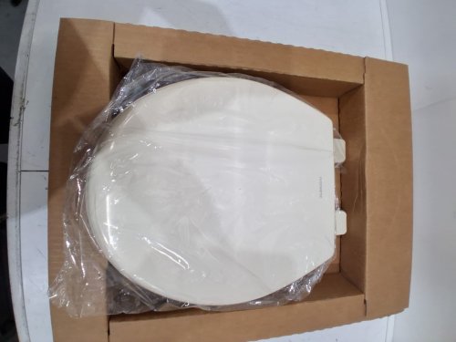 Dometic round Toilet Seat and lid- FOR SELECT RV TOILET MODELS - 14" - bone (model: 385343831) image 4