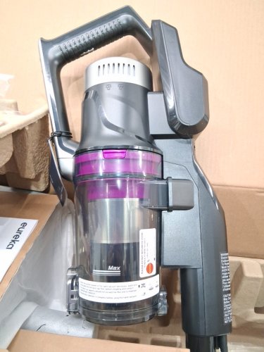 Eureka Cordless Rechargeable 3-IN-1 Stick Vacuum Cleaner WITH CLEANING STATION & ANTI-TANGLE NOZZLE FOR ALL FLOORS - GREY/PURPLE (MODEL: NEC490SE) image 9