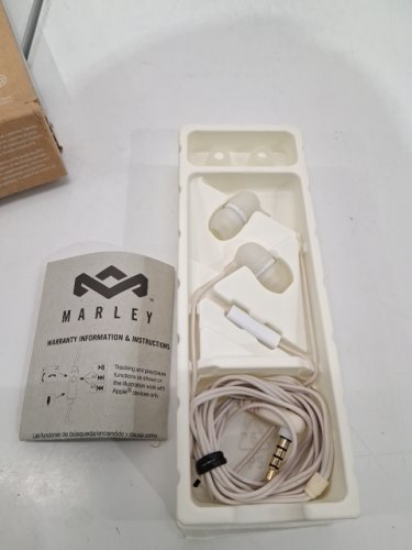 House of Marley Little Bird Wired In-Ear Headphones with Mic, 3.5mm Jack - White (Model: EM-JE061-WT) image 3