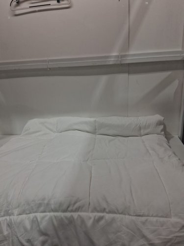COMFORTER DUVET INSERT with box pattern stitching - queen (88" x 88" - white image 2