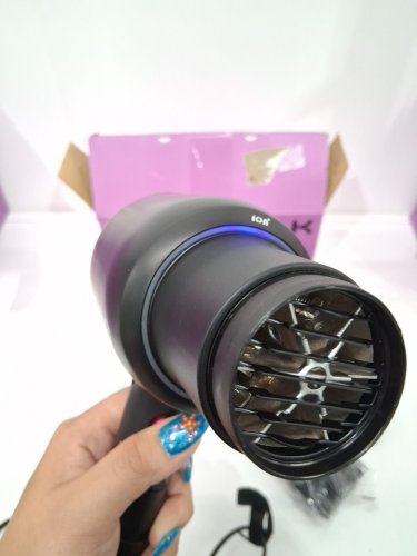 Wavytalk blown away ionic Hair Dryer with diffuser & concentrator attachments - BLACK/pink (MODEL: QL-5917BDC) image 4