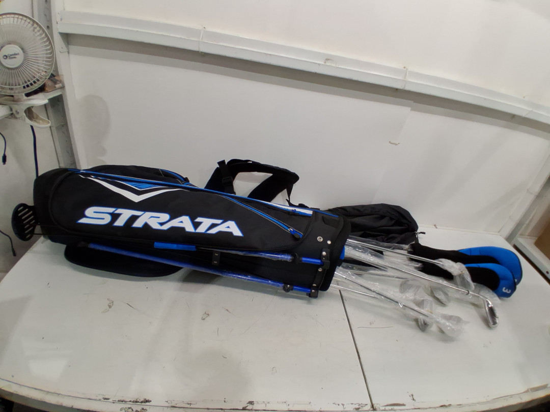 12PC MEN'S CALLAWAY GOLF STRATA COMPLETE REGULAR GOLF SET WITH STAND BAG - RIGHT HAND - Black (MODEL: 4NW5QEW) image 3