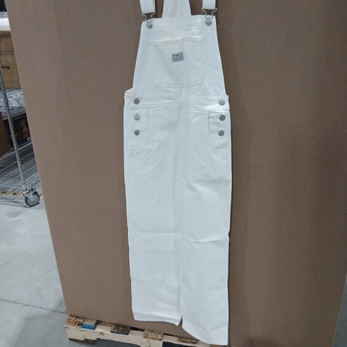 LEVI'S VINTAGE DENIM OVERALLS - EXTRA SMALL - WHITE - (MODEL:853150044) image 2