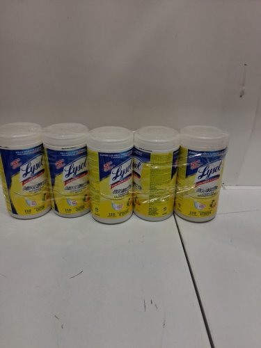 5pk lysol advanced disinfecting wipes - 550 wipes total - citrus scent (model: 1708072) image 4