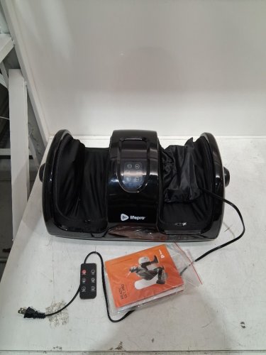 lifepro relaxatilt x foot massager with heat & remote control - black (model: lp-rlxtx-blk) image 4