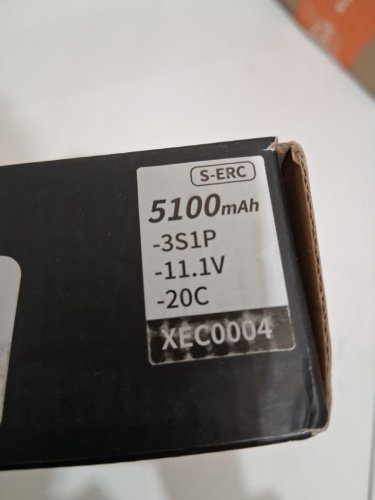 sunpadow high quality  S-ERC RTR FPV Batteries - 5100mAh - 11.1V - 20C -red/black- (model: XEC0004) image 3