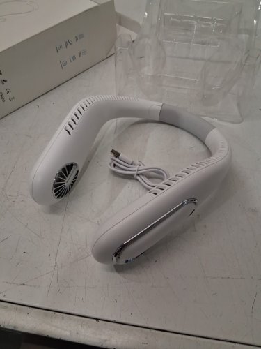 PORTABLE BLADELESS NECK COOLING FAN - 3 SPEEDS - WHITE (MODEL: MP01) image 3