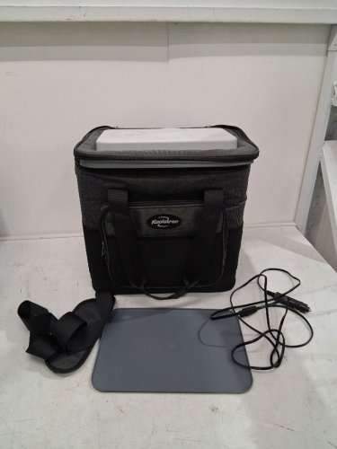 KOOLATRON SOFT BAG ICELESS PORTABLE TRAVEL COOLER BAG WITH SHOULDER STRAP- 12V - 13L/14QT - BLACK/GREY (MODEL: D13) image 3