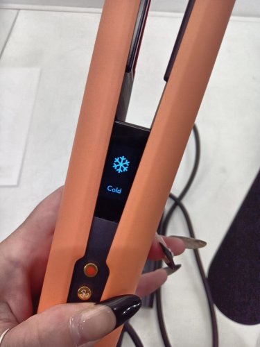 dyson airstrait wet to dry hair straightener - LIMITED EDITION APRICOT/ TOPAZ  (model: ht01) image 9