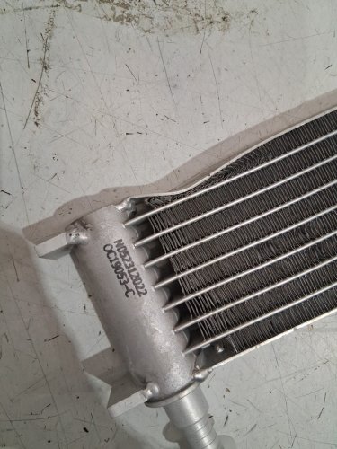 a-premium transmission oil cooler - fits select ford 6-speed transmission - silver (model : oc19053-c / B0F1D8LWR1) image 4