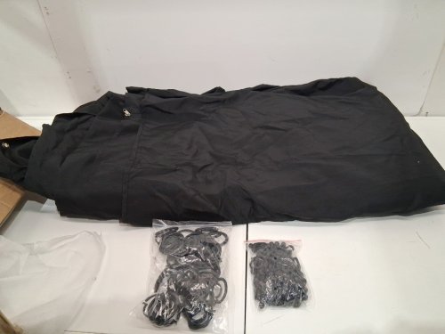 Universal Outdoor Privacy Curtains Gazebo Replacement with Zipper - 10FT x 13ft - black image 5