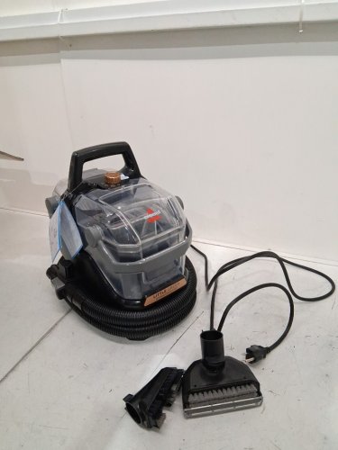 BISSELL LITTLE GREEN HYDROSTEAM multi-surface PORTABLE DEEP carpet/upholstery CLEANER - 64oz water tank - black (MODEL: 3618B TYPE 2) image 2