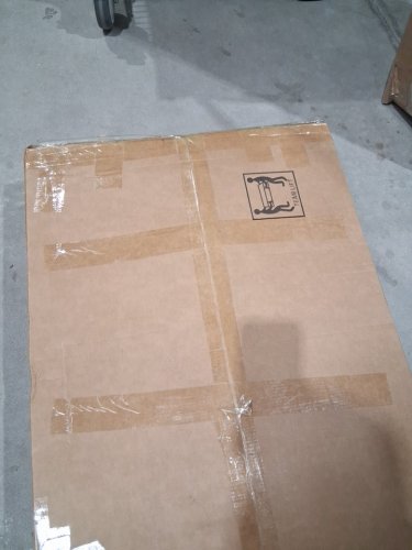 Shelvory Full Bed Frame with Cream Linen Headboard no box spring needed - 400lb max capacity - off white image 6