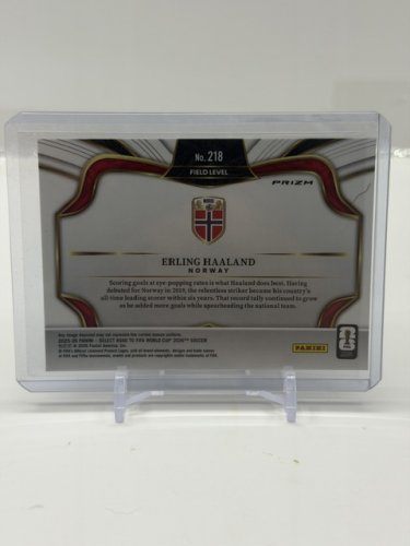 2025-26 PANINI FIFA WORLD CUP SELECT ERLING HAALAND NORWAY FIELD LEVEL #218 CARD image 3