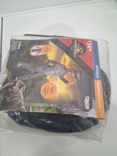 BOYS DISGUISE JURASSIC PARK T-REX COSTUME - medium (8-10) - GREY image 2