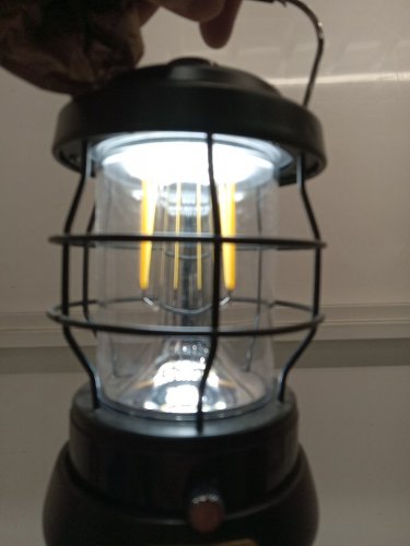 UniqueFire Retro Rechargeable Portable Camping Lantern - 5000mAh Battery - Black - (Model: MX-6601) image 3