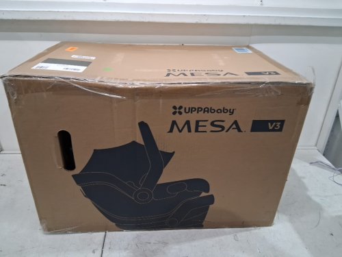 uppababy mesa v3 infant car seat with adjustable EPP foam headrest, Side Impact Protection, and 4th rebound carry handle - 4lbs-35lbs max - evelyn meadow green (model:1003-msa-ca-eve) image 2