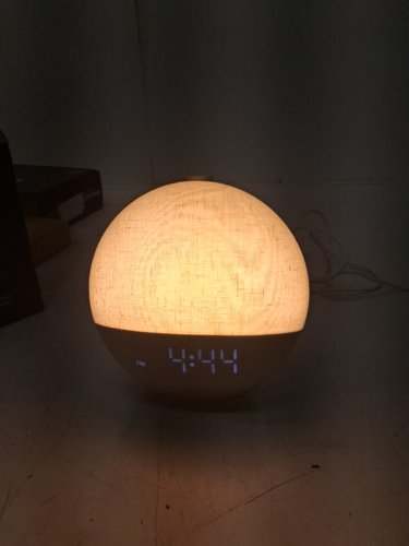 sunrise Alarm Clock with Sunset Simulation & White Noise Machine with 30 sounds and 12 colors - ivory image 3