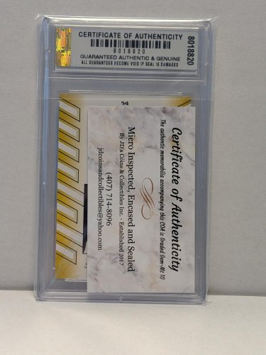 CRISTIANO RONALDO SPECIAL RELEASE FIFA CARD - JDCC GEM MINT 10 - 2016 LEAF DRAFT #14 image 3
