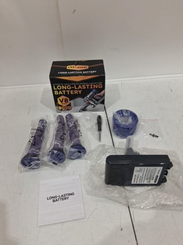 CELLPOW Upgraded Battery Replacement - Compatible with ALL V8 Dyson MODELS - GREY/PURPLE (MODEL: V8) image 3
