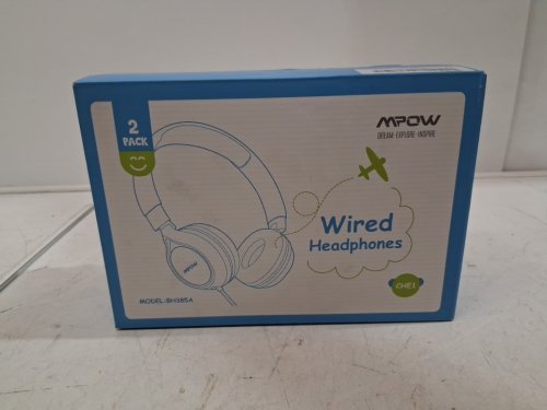 2pk kids mpow wired Headphones - blue/PINK (model: bh385a) image 3