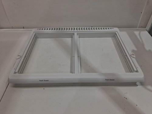 Frigidaire Refrigerator Crisper Pan Cover - 25.5" x 19/5" x 2.5" - white (model: 240364787) image 2