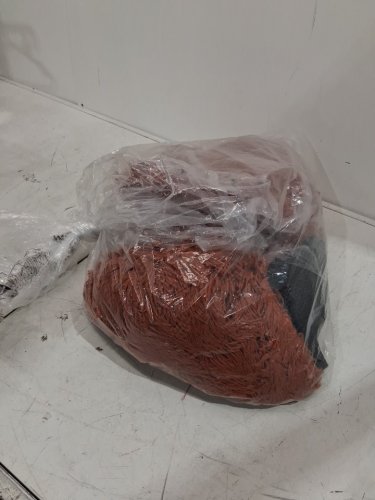 XeGe Cozy Fluffy Faux Fur Bean Bag Chair Cover WITH NO FILLER 38" - BURNT ORANGE image 2