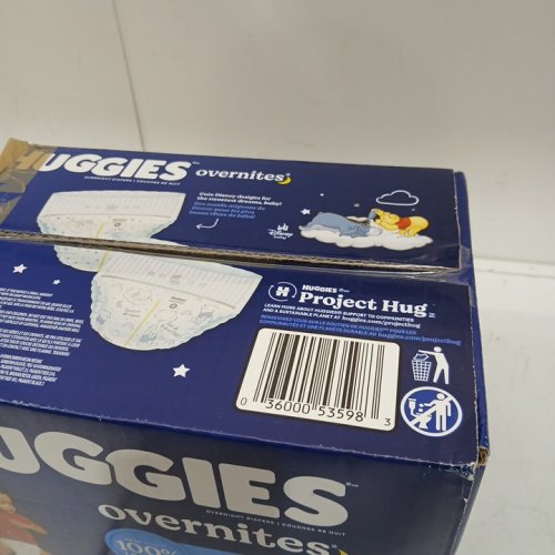 58PK HUGGIES OVERNITES DISPOSABLE DIAPERS - SIZE 4 (22-37LBS) - disney WINNIE THE POOH (model: 53598) image 3