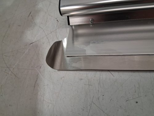 vevor stainless steel ergonomic grip drywall compound/mud skimmer blade - 32" - Stainless - (model: xsj-24-S006) image 4