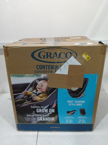 Graco Contender 65 Convertible Car Seat with Rear‑to‑Forward 5‑Point Harness (5–65 lb), No‑Rethread Simply Safe Adjust, Machine‑Washable Pad and Cup Holder - grey (MODEL : 2061867) image 2