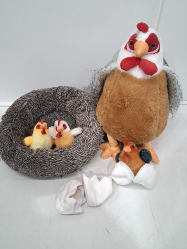 8pc MaoGoLan hen Chicken Stuffed Animals plush set image 3