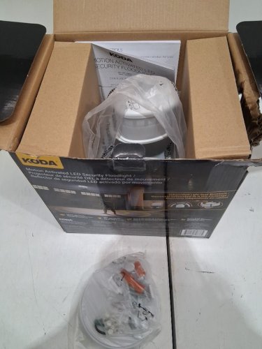 KODA MOTION-ACTIVATED LED SECURITY FLOOD LIGHT - 4800LM - WHITE (MODEL: 1938035/LM030878) image 4