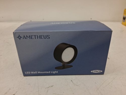 2PK AMETHEUS round LED LIGHTS WITH 3 color temperatures & REMOTE - 3" - Black image 2