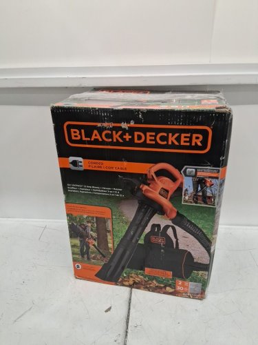 BLACK AND DECKER CORDED BACK PACK LEAF BLOWER, VACUUM & MULCHER, 250MPH, 400CFM - BLACK/ORANGE (MODEL : BEBL7000) image 2